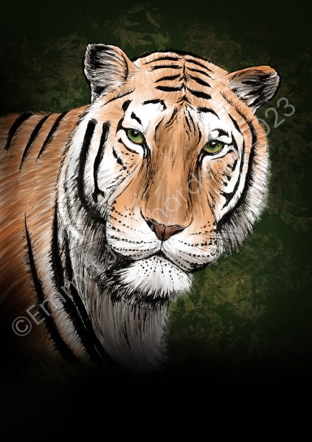 Tiger for climate change poster